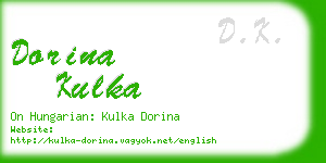 dorina kulka business card